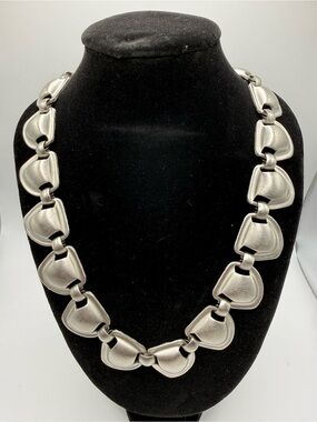 Silver Linked Statement Necklace